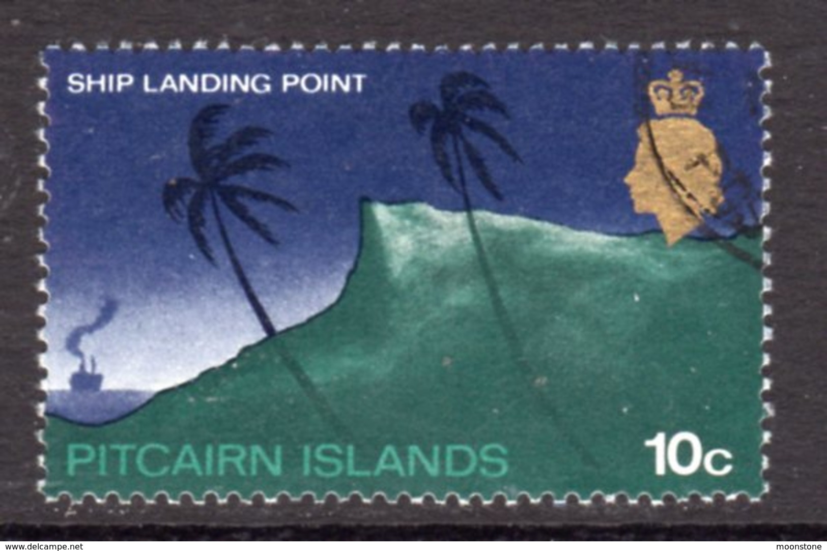 Pitcairn QEII 1969-75 Definitives 10c Value, Wmk. Crown To Right Of CA, Used, SG 101aw - Pitcairn