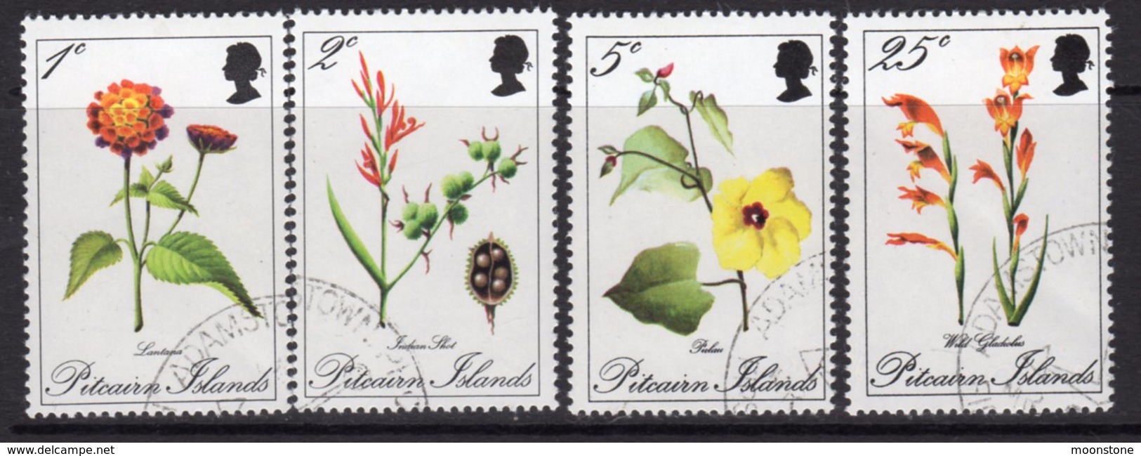 Pitcairn QEII 1970 Flowers Set Of 4, Used, SG 107/10 - Pitcairn Islands