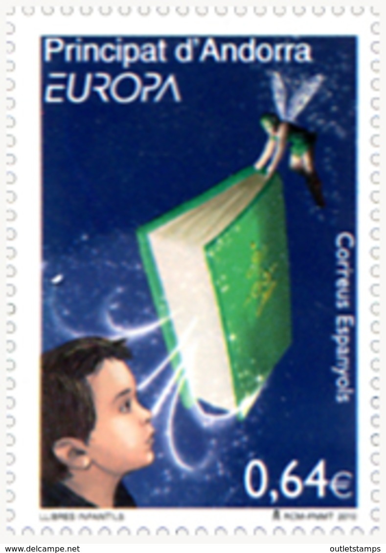 Ref. 247628 * NEW *  - ANDORRA. Spanish Adm. . 2010. EUROPA CEPT. CHILDREN'S BOOKS . EUROPA CEPT 2010 - LIBROS INFANTILE - Unused Stamps