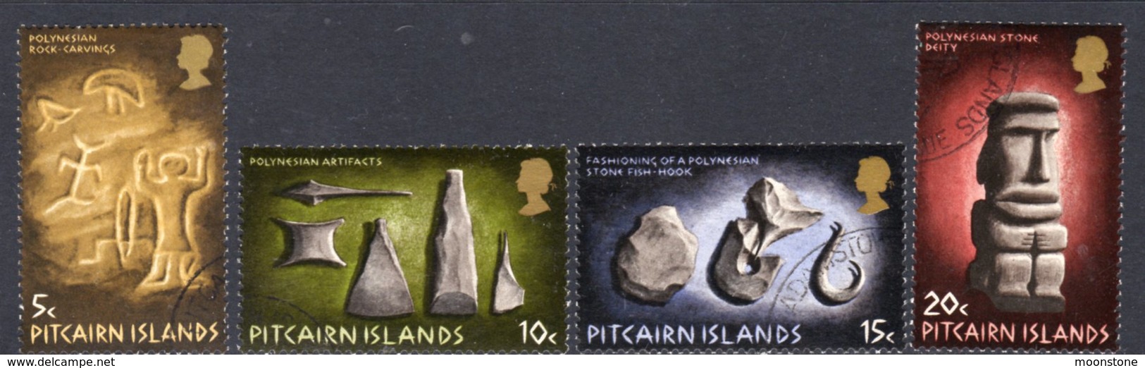 Pitcairn QEII 1971 Polynesian Pitcairn Set Of 4, Wmk Inverted, Used, SG 116a/9a - Pitcairn Islands