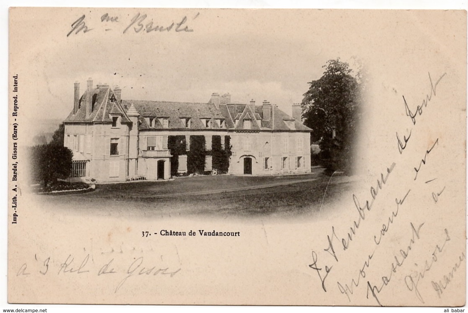 Vaudancourt : Le Château (Editeur A. Bardel, Gisors, N°37) - Autres & Non Classés