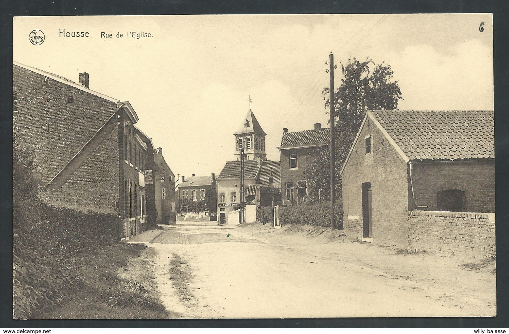 +++ CPA - HOUSSE - BLEGNY - Rue De L'Eglise - Nels   // - Blegny