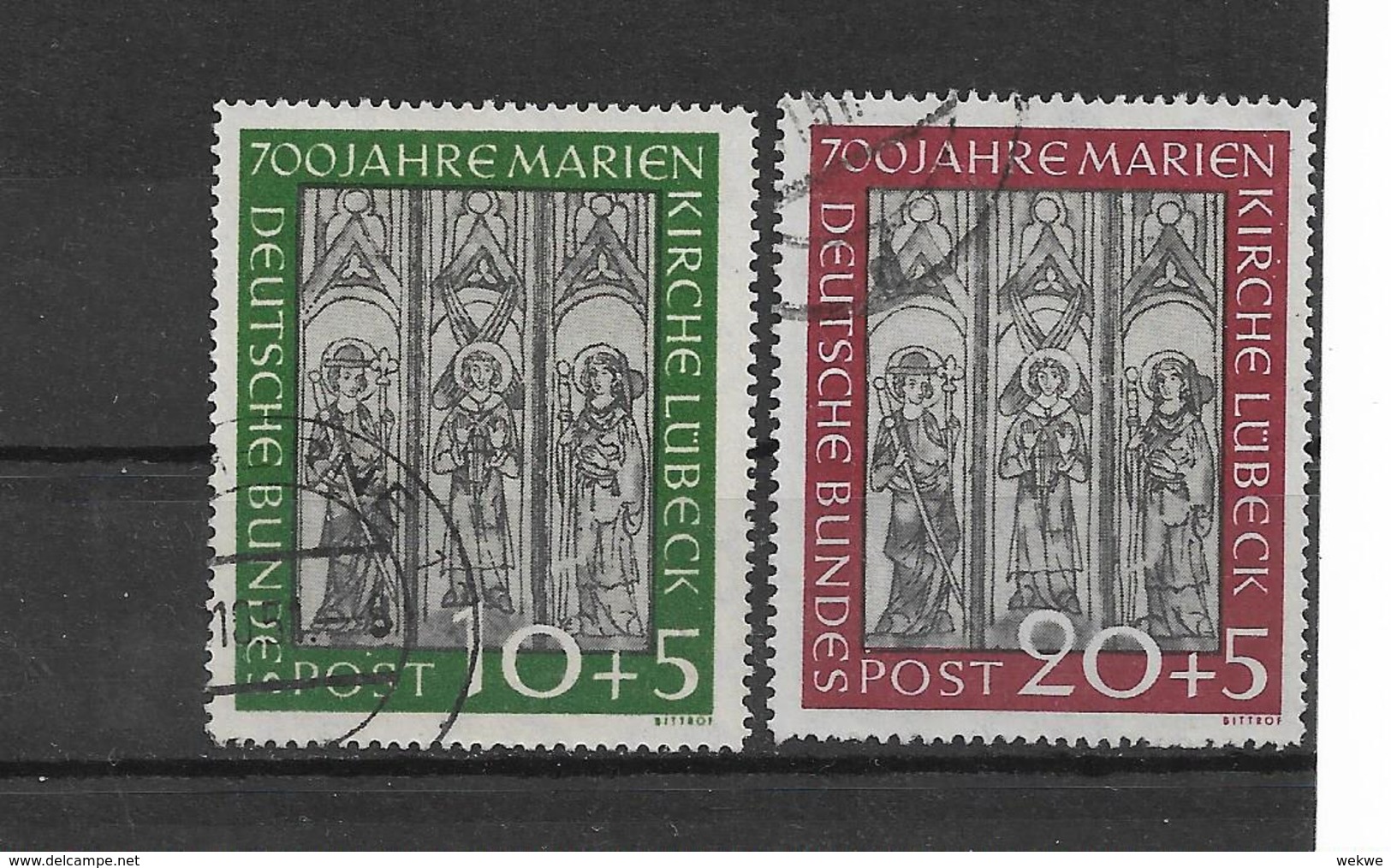 BRDMi.nr.139-40 O/ (1951) Marienkirche - Gebraucht