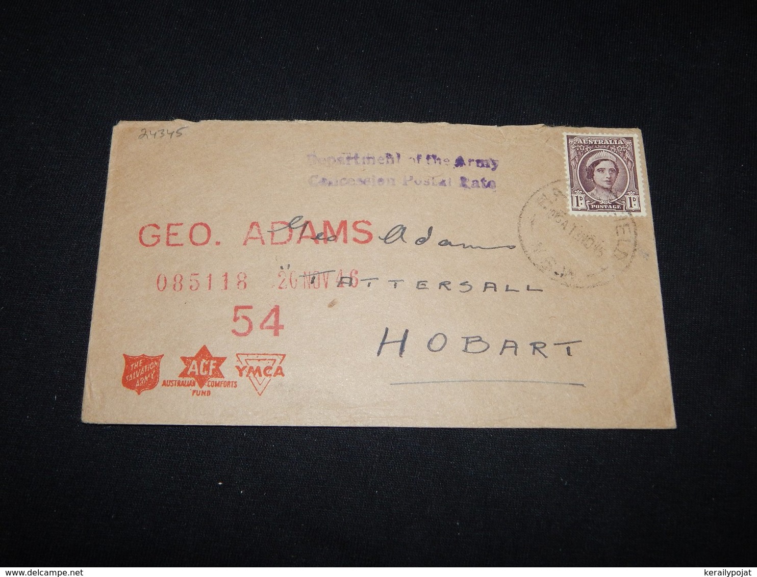Australia 1940's Haberfield Army Cover To Hobart__(L-24345) - Briefe U. Dokumente
