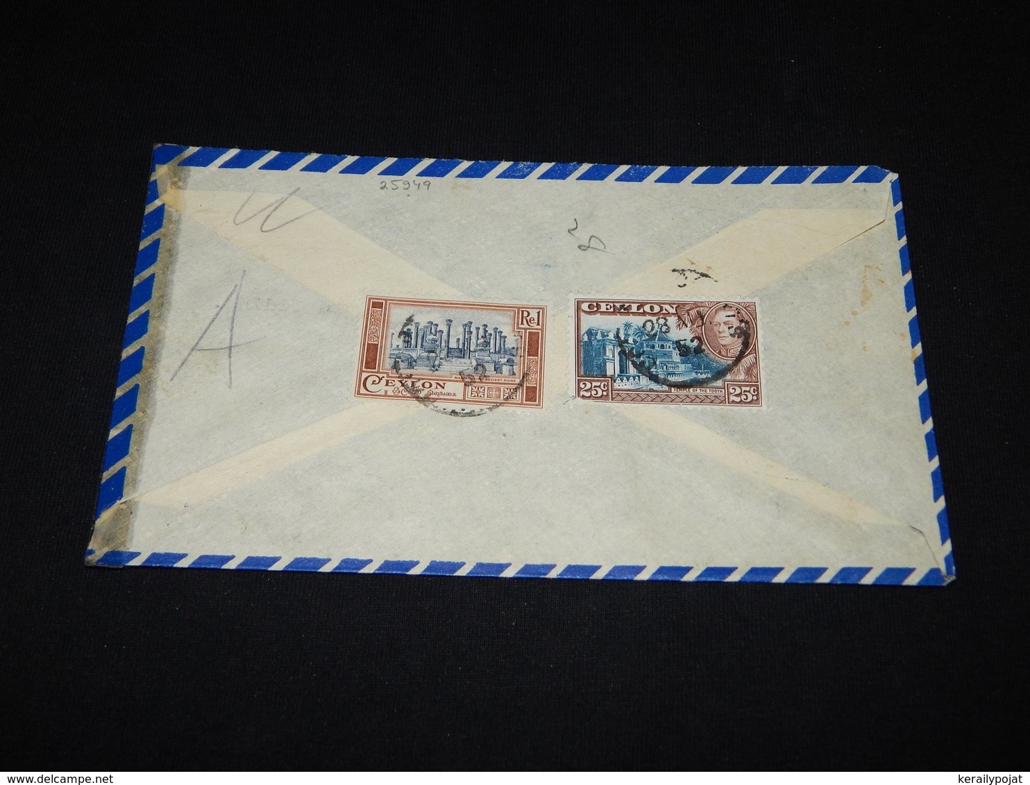 Ceylon 1952 Colombo Registered Air Mail Cover To Sweden__(L-25949) - Sri Lanka (Ceylon) (1948-...)