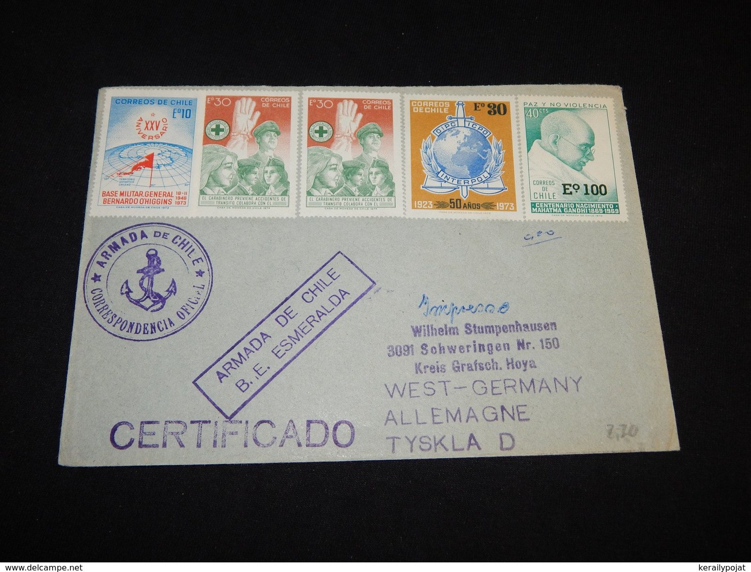 Chile 1970's Armada De Chile Cover__(L-26585) - Chile