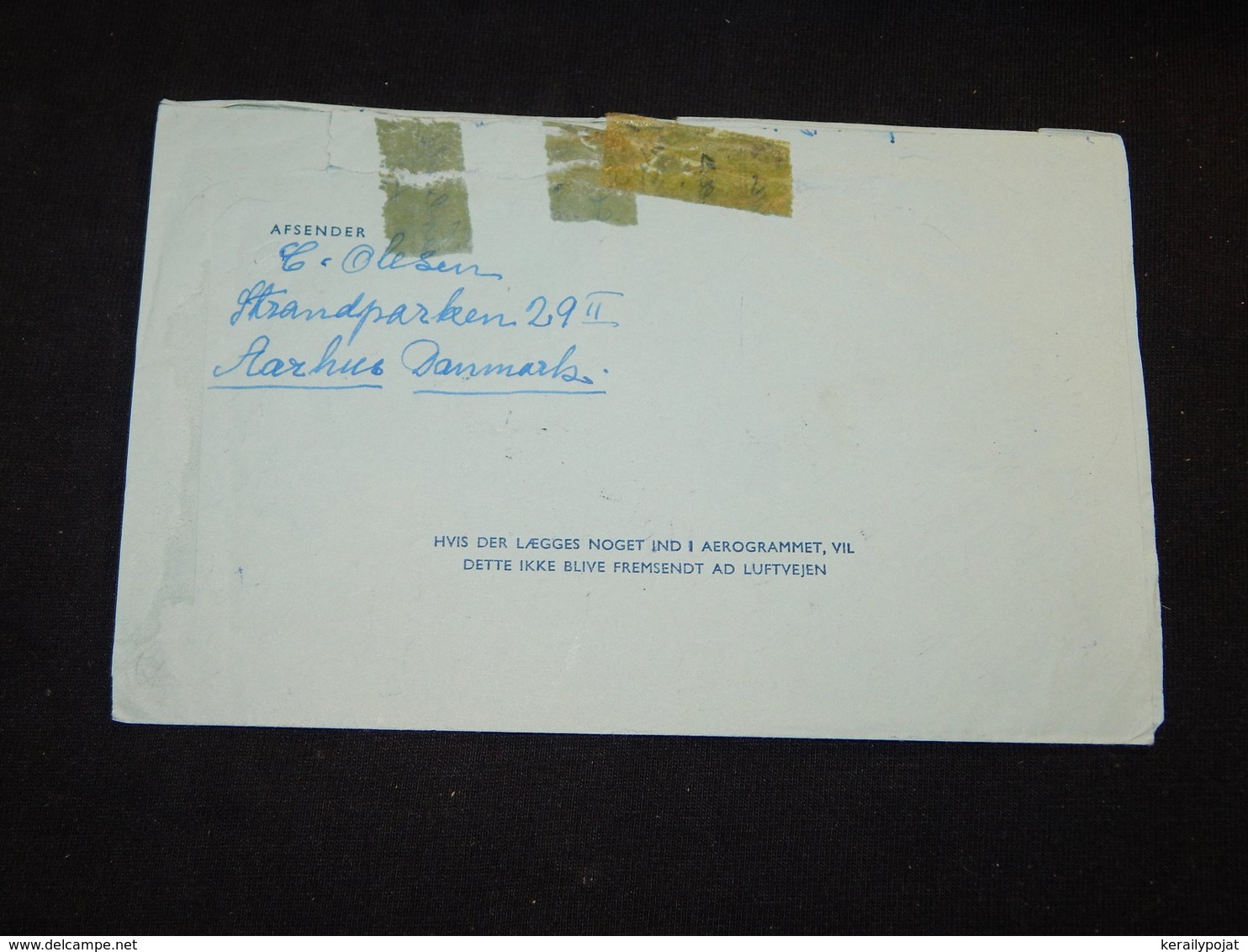 Denmark 1960 Århus Aerogramme To USA__(L-28345) - Lettres & Documents