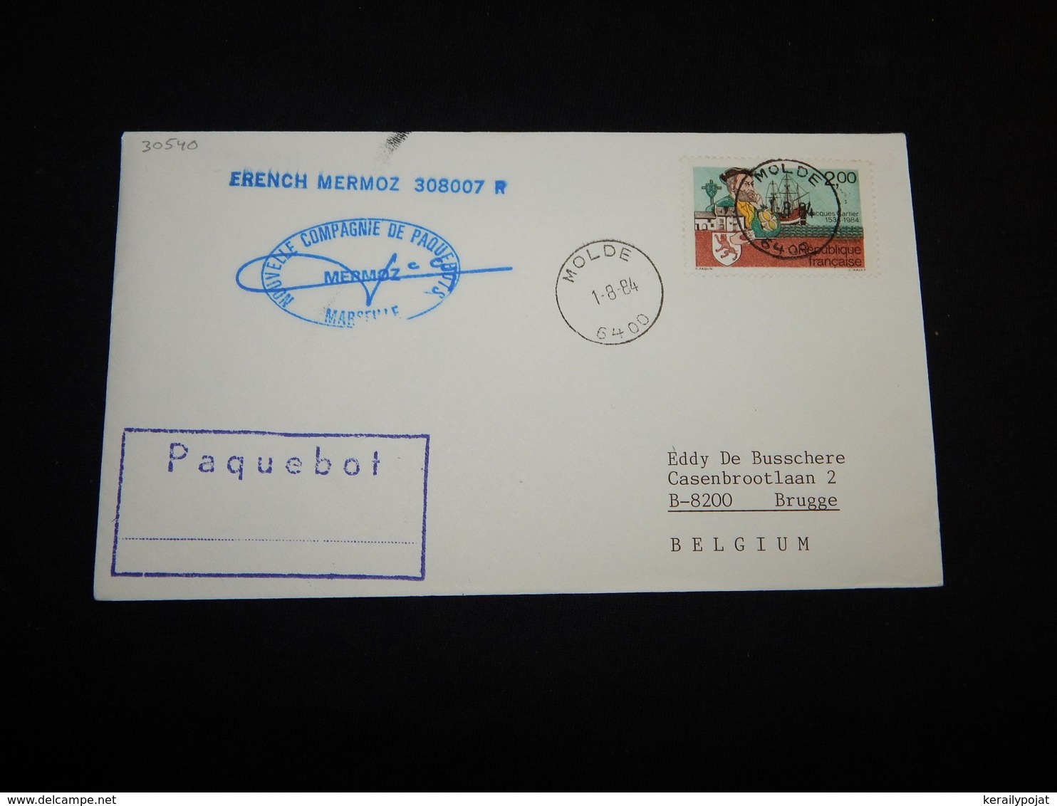 France 1984 Molde French Mermoz Paquebot Cover__(L-30540) - Covers & Documents