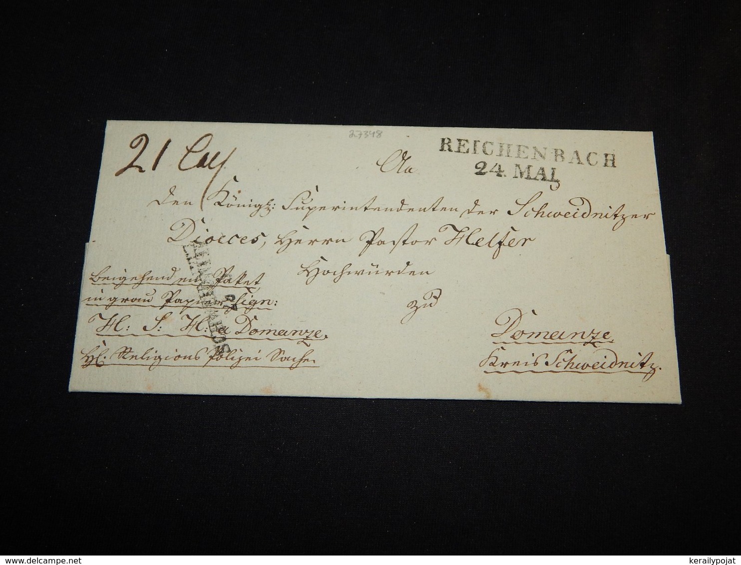 Germany 1800's Reichenbach Prephilately Letter__(L-27348) - Vorphilatelie