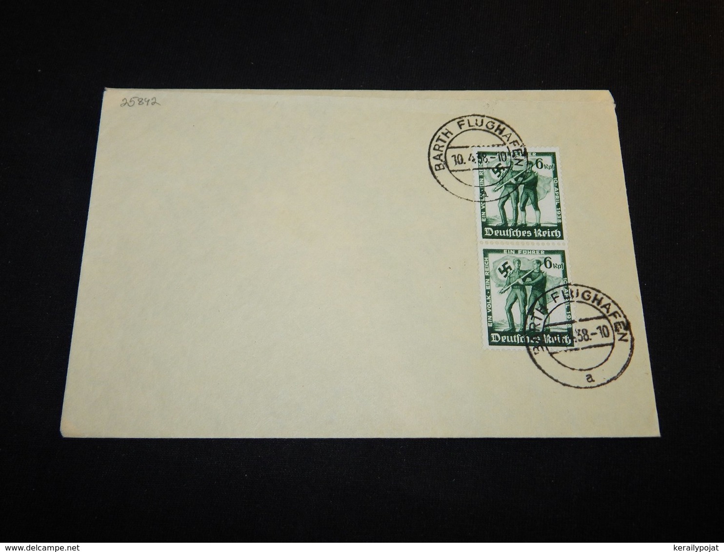 Germany 1938 Barth Flughafen Cover__(L-25842) - Briefe U. Dokumente