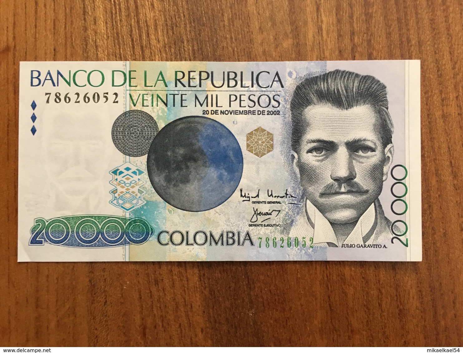 COLOMBIA 20000 Pesos - P 454e - 20 De Noviembre De 2002 - UNC - Colombie