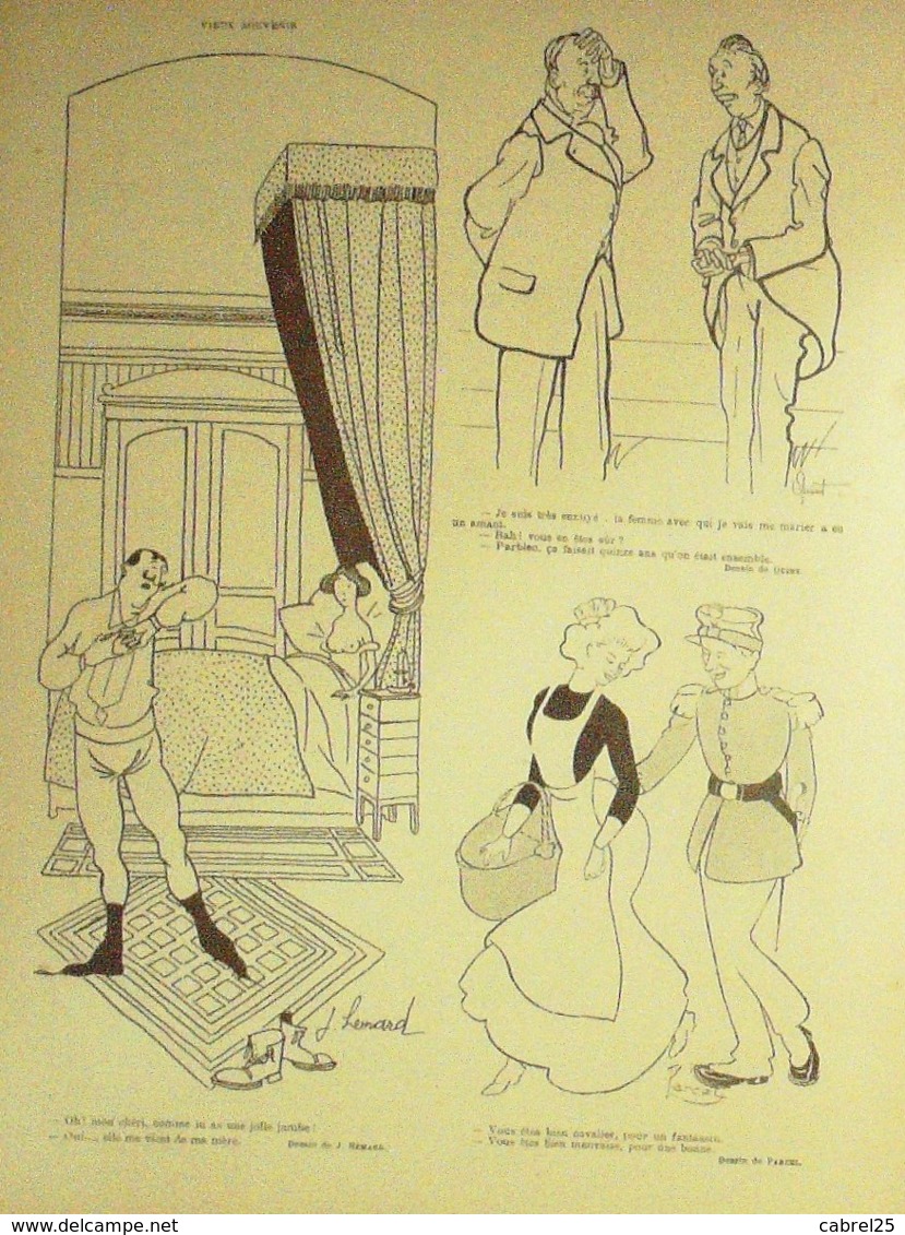 REVUE "LE RIRE"-1910-374-Dessin ROUBILLE HUARD HEMARD TESTEVUIDE PARCEL,EDWARD - 1900 - 1949