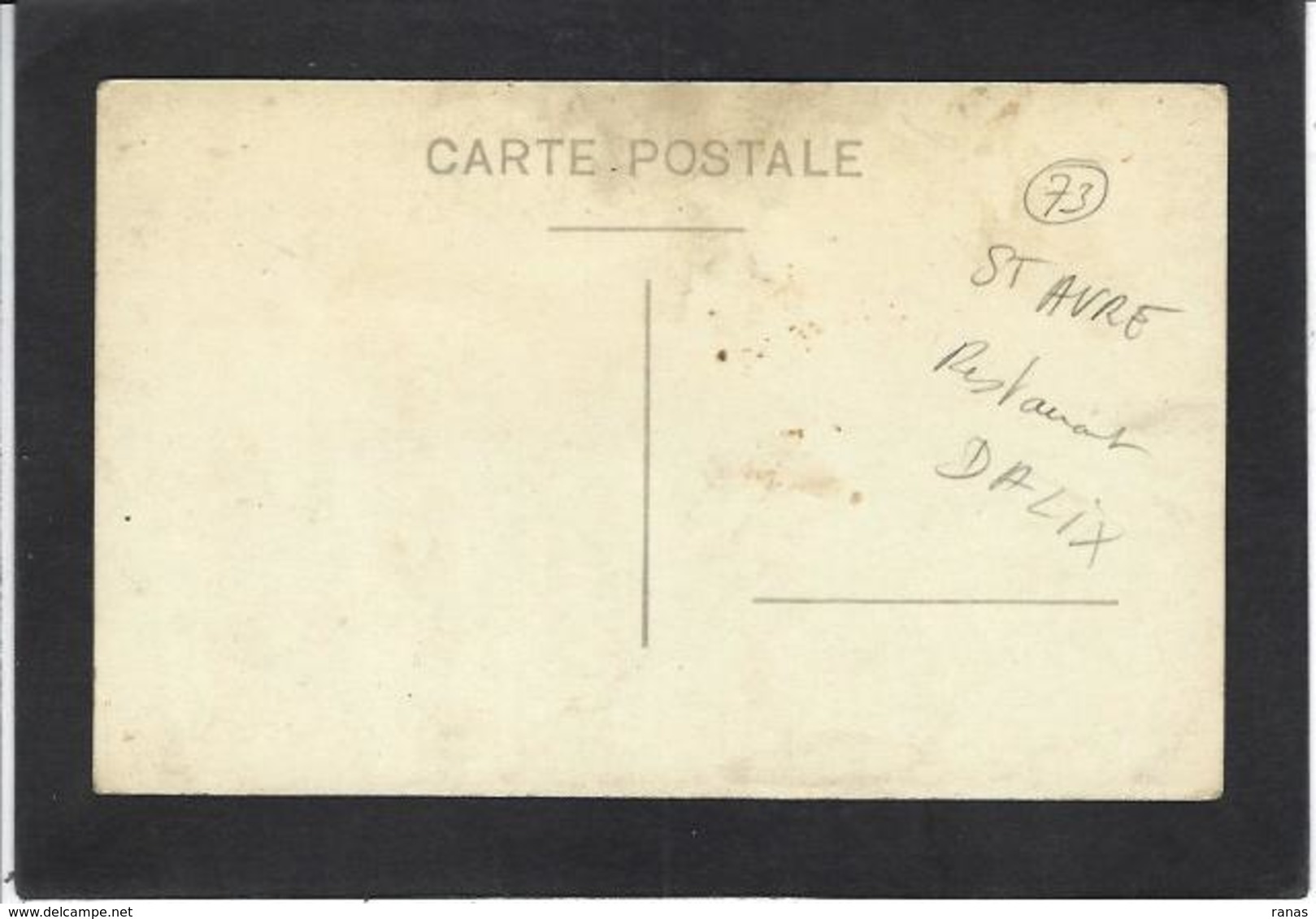 CPA Savoie 73 SAINT AVRE Carte Photo RPPC Commerce Shop - Other & Unclassified