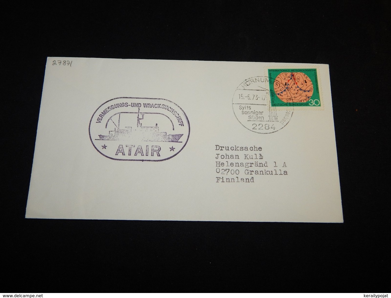 Germany BRD 1973 Hörnum Atair Cover__(L-27871) - Briefe U. Dokumente