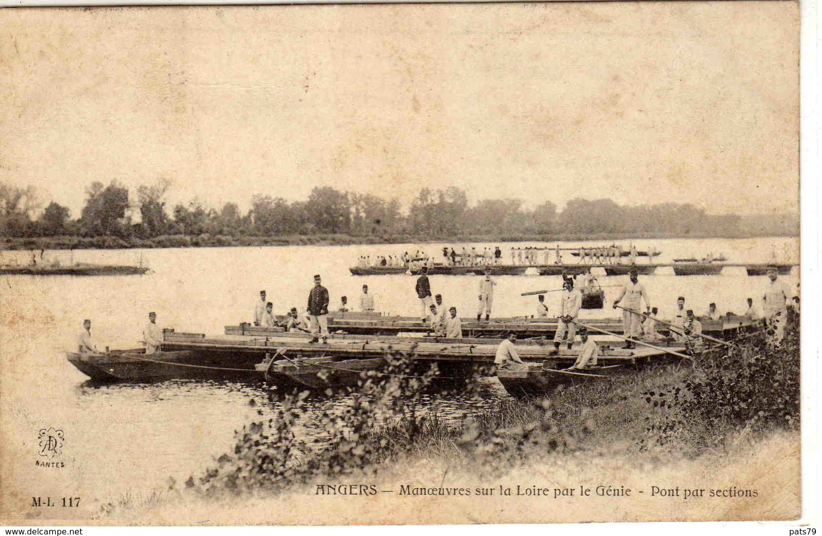 ANGERS  - Manoeuvres Sur La Loire Par Le Génie ............ - Angers