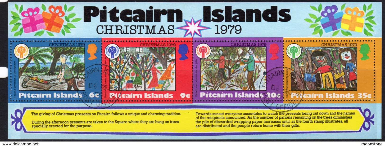 Pitcairn QEII 1979 Christmas MS, Used, SG 204 - Pitcairn Islands