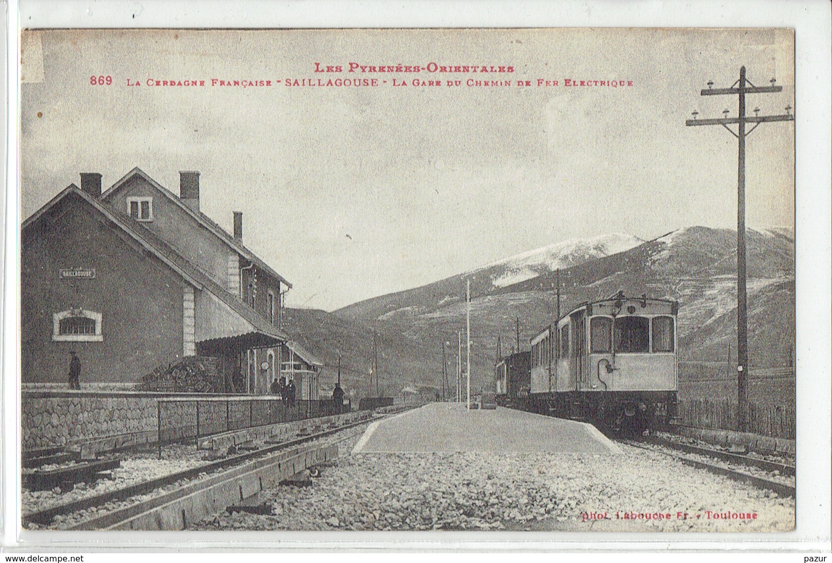 CPA - DPT 66 - SAILLAGOUSE - LA CERDAGNE FRANCAISE - LA GARE DU CHEMIN DE FER ELECTRIQUE  N° 869 - Autres & Non Classés