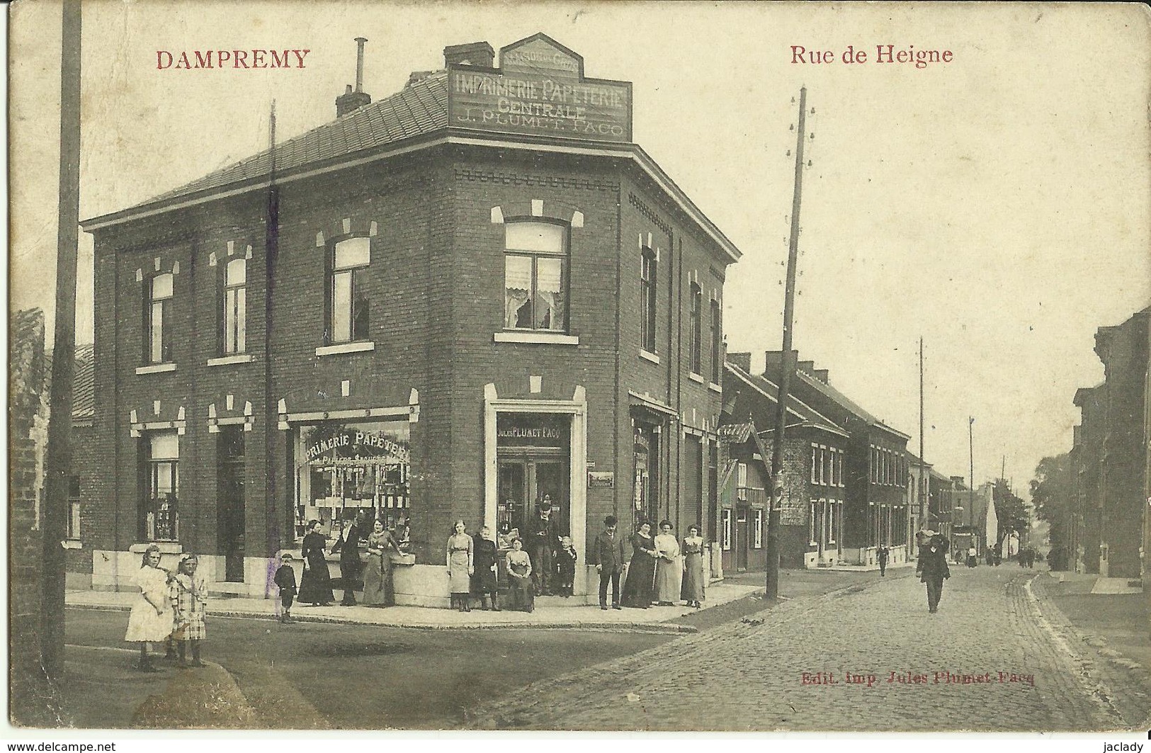 Dampremy -- Rue  De Heigne.   (2 Scans) - Charleroi