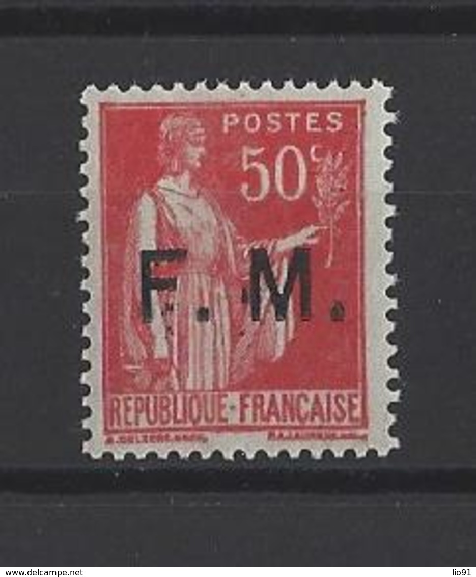 FRANCE  YT  Franchise Militaire  N° 7  Neuf **  1933 - Francobolli  Di Franchigia Militare