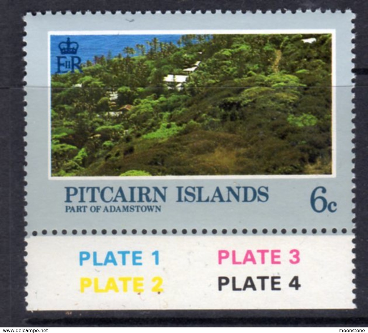 Pitcairn QEII 1981 Landscapes 6c Value, Wmk. Crown To Right Of CA, MNH, SG 211w - Pitcairn Islands