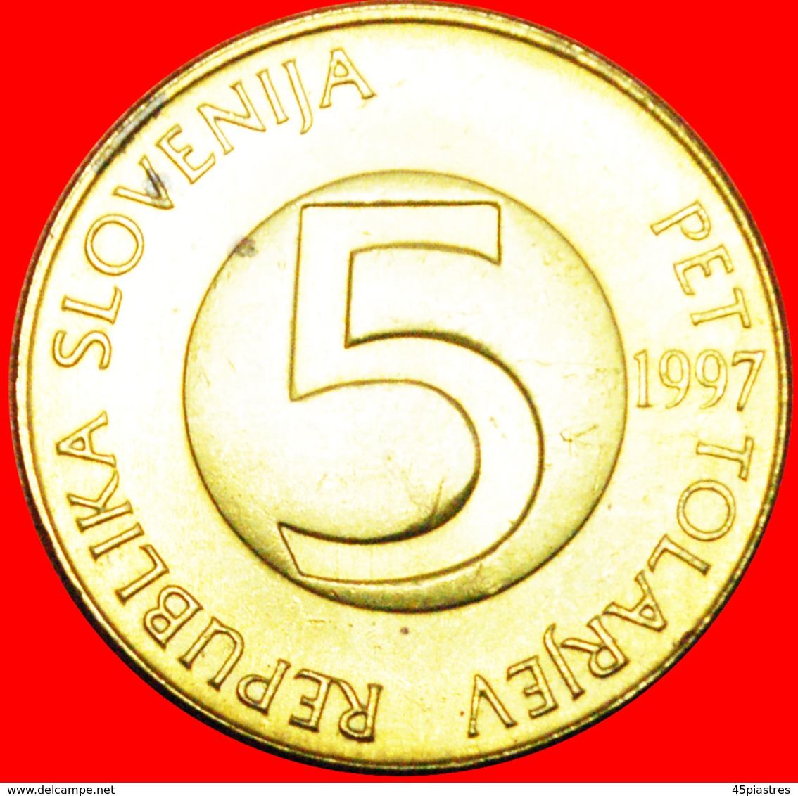 + IBEX (1992-2006): SLOVENIA ★ 5 TOLARS 1997 MINT LUSTER! LOW START ★ NO RESERVE! - Slovenië