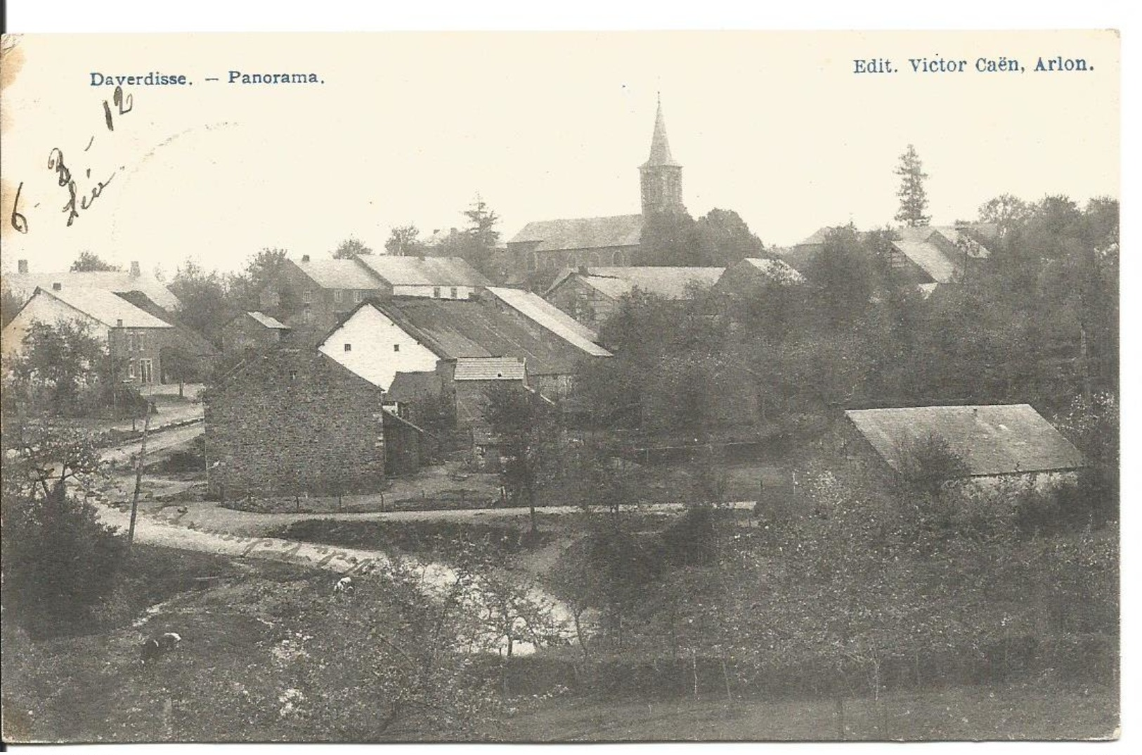 Daverdisse Panorama Voyagée En 1912 - Daverdisse