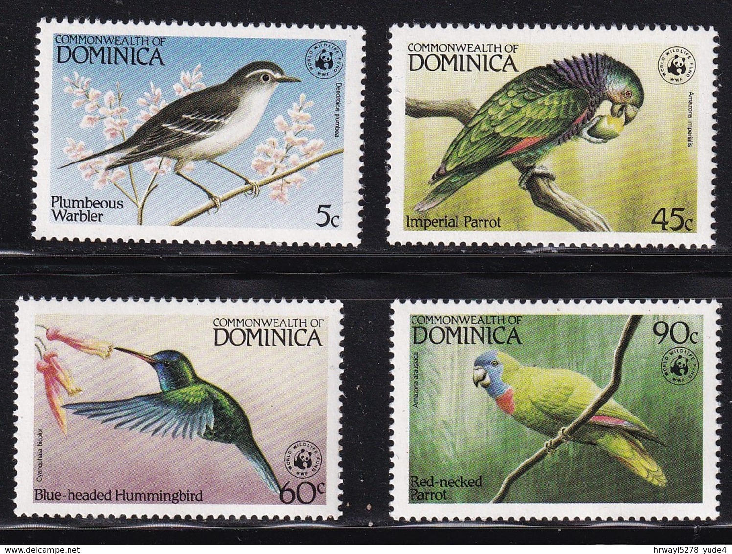 Dominica 1984, Birds, Complete Set, MNH. Cv 10 Euro - Dominica (1978-...)