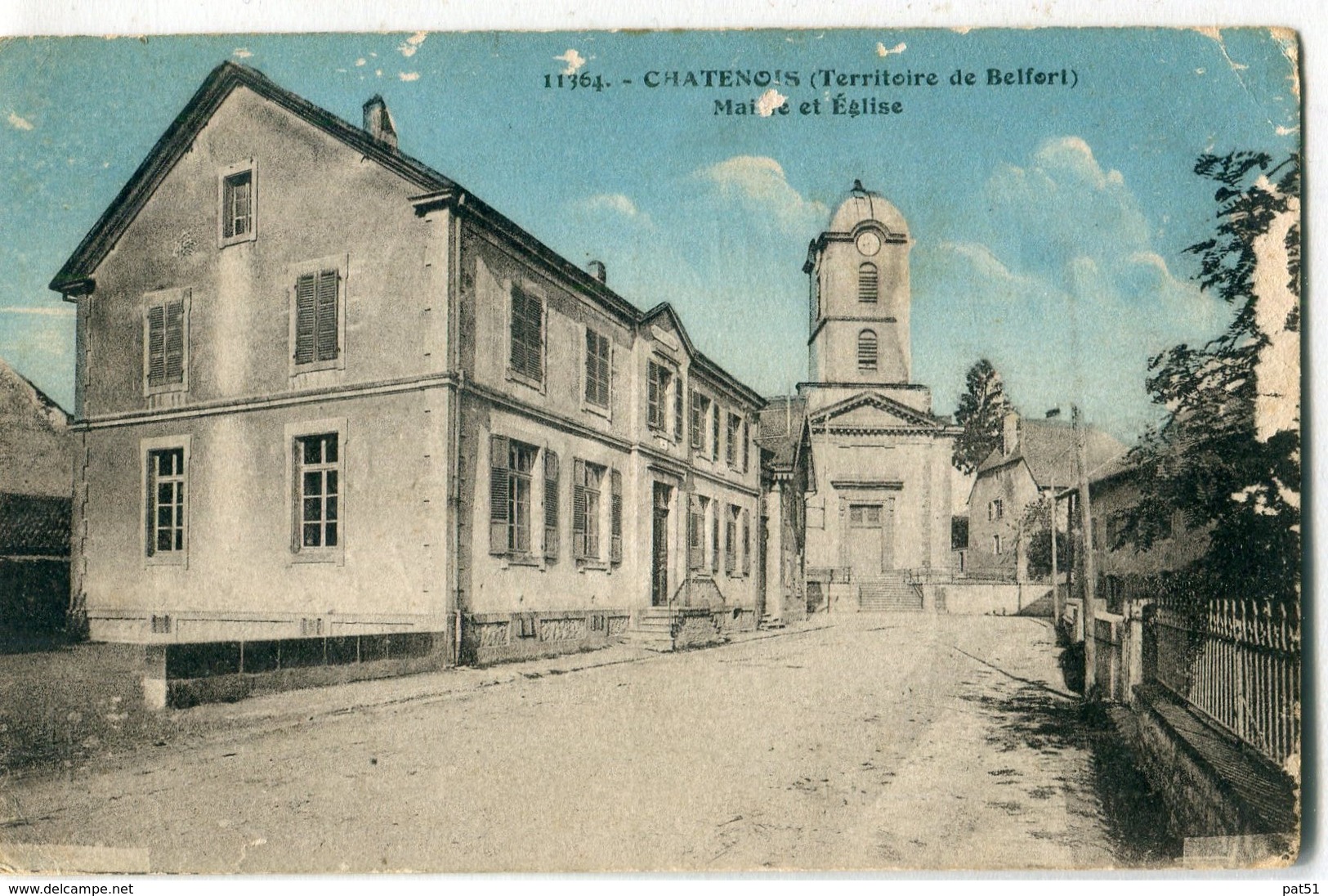 90 - Chatenois : Mairie Et Eglise - Châtenois-les-Forges