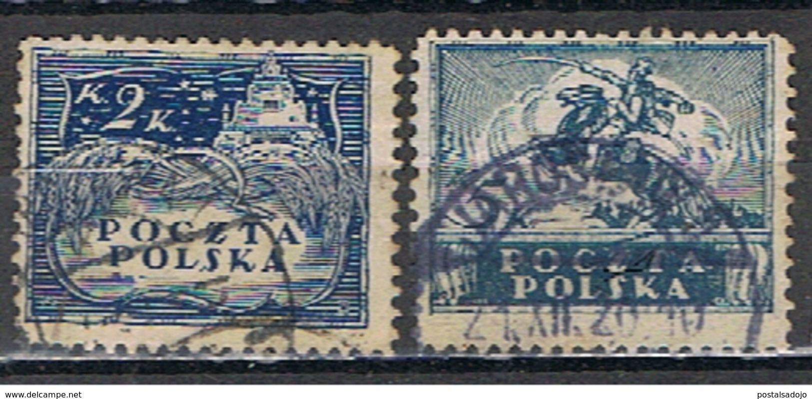 (POL 82) POLSKA // YVERT 193, 195 // 1919 - Usados