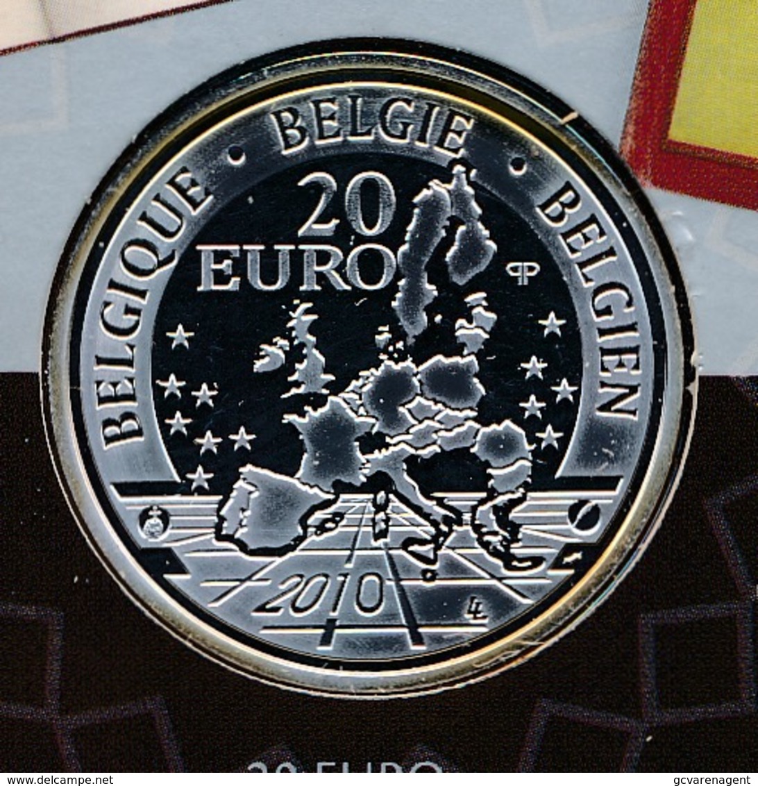 20 EURO  ZILVER 2010   QUALITY PROOF  A DOG OF FLANDERS    : HALVE KARTON - Belgique