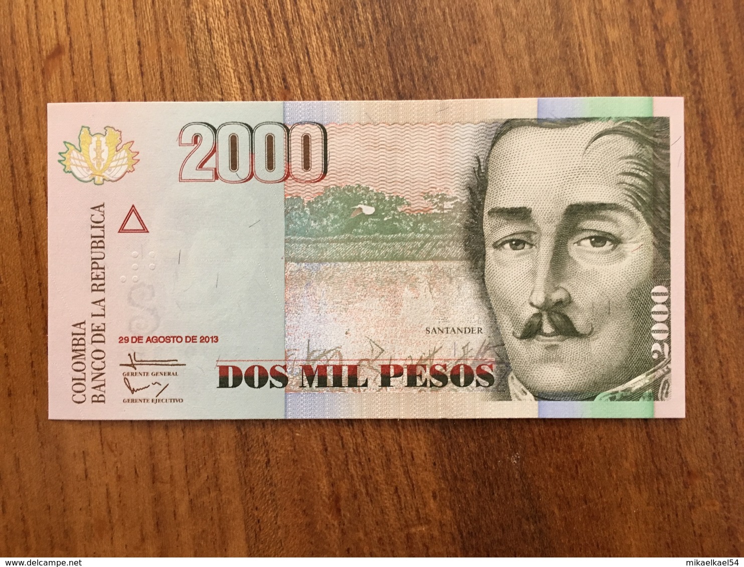 COLOMBIA 2000 Pesos - P 457 - 29 De Agosto De 2013 - Small Format - UNC - Colombie