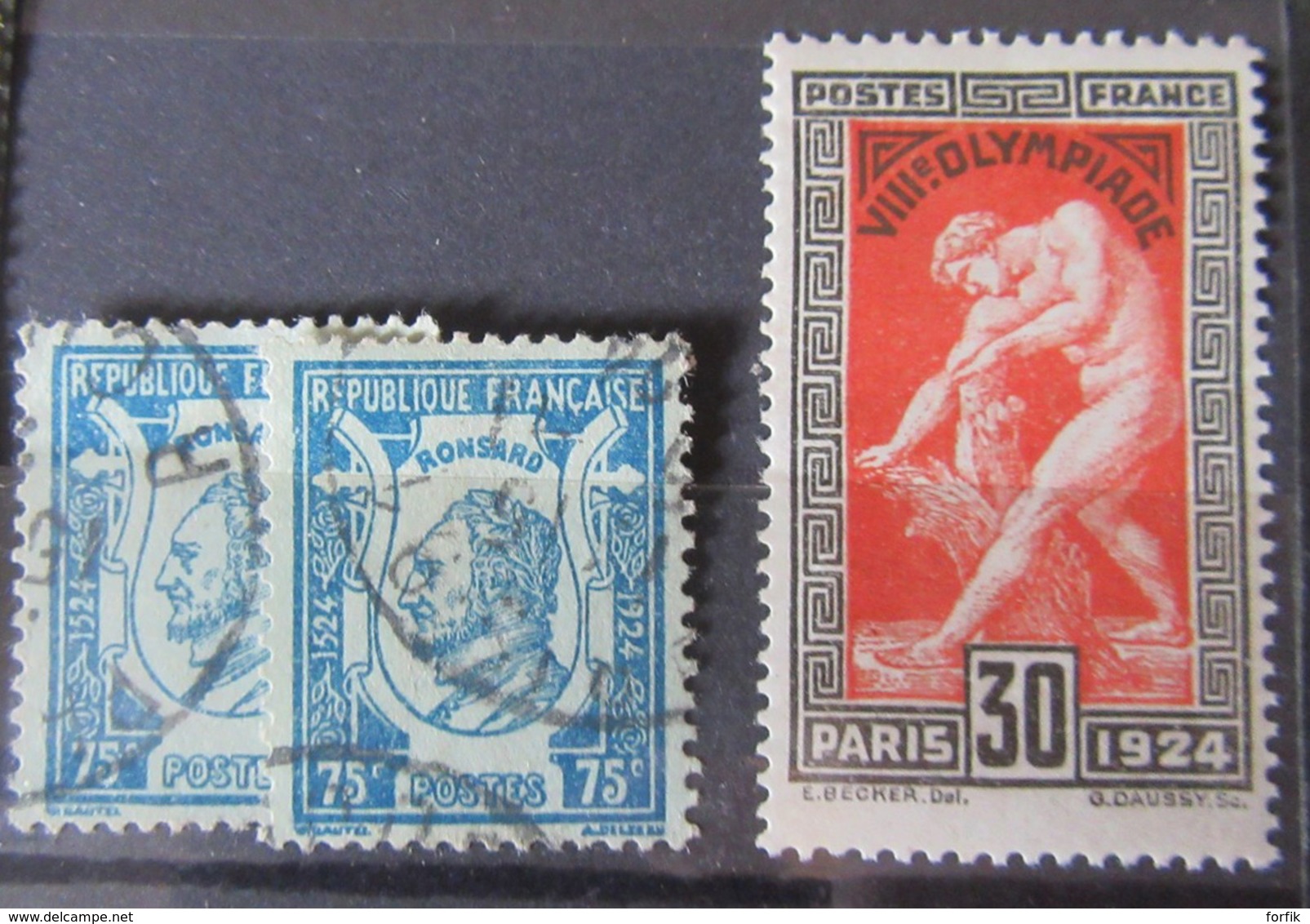 France - Lot de 48 Timbres anciens divers et variés dont Blanc, Mouchon, Semeuse, etc - Neufs sur charnière et oblitérés