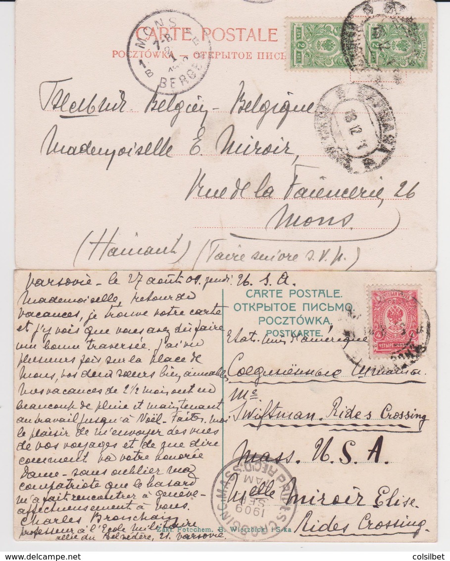 Warszawa. Krakowskie. Mazowsze. 2 Cartes. - Pologne