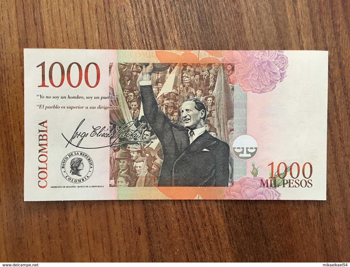 COLOMBIA 1000 Pesos - P 450 - 17 De Diciembre De 2001 - UNC - Colombia