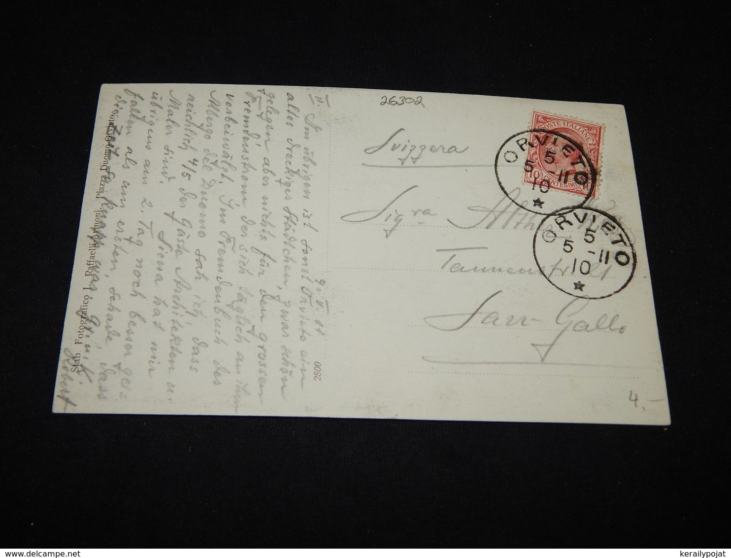 Italy 1910 Orvieto Postcard To Switzerland__(L-26302) - Poststempel