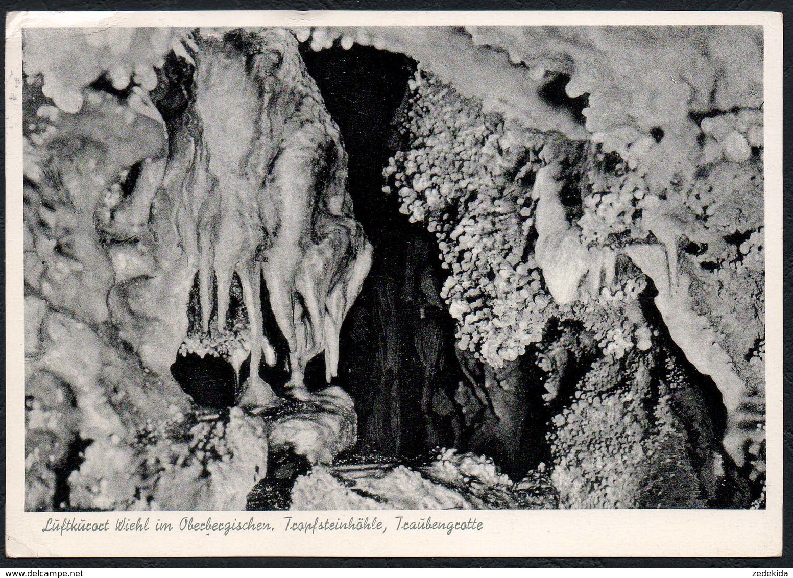 C4114 - Wiehl - Tropfsteinhöhle Höhle Grotte Grotta - Gel Stempel Drabenderhöhe - Wiehl