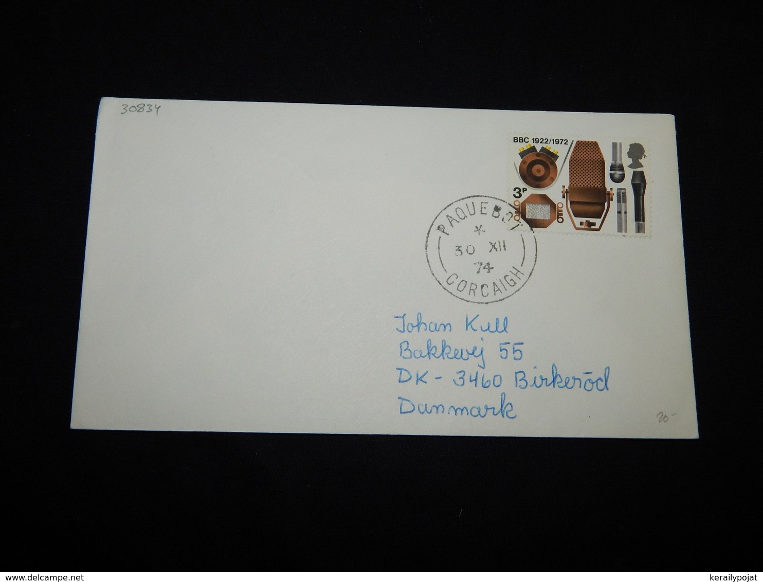 UK 1974 Corcaigh Paquebot Cover__(L-30834) - Lettres & Documents