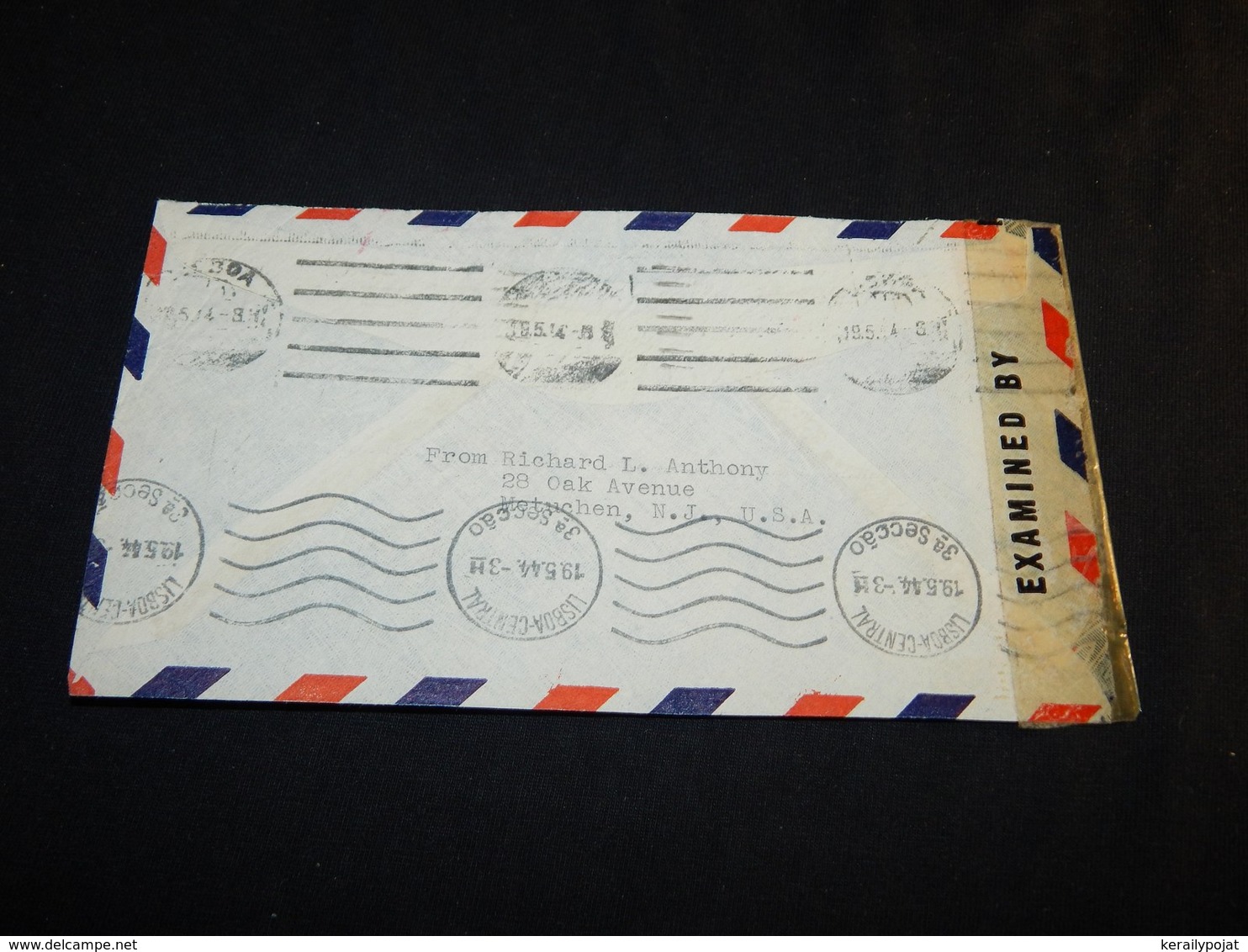 USA 1944 Braunswik Air Mail Cover To Portugal__(L-24915) - 2c. 1941-1960 Briefe U. Dokumente