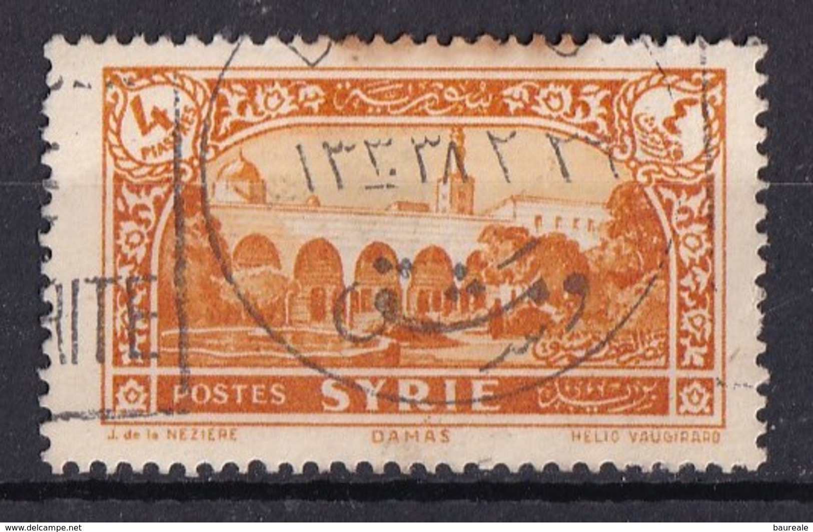 Colonies Françaises - SYRIE -  1930 - Timbre Oblitéré N° YT 208 - Prix Fixe Cote 2015 à 15% - Oblitérés