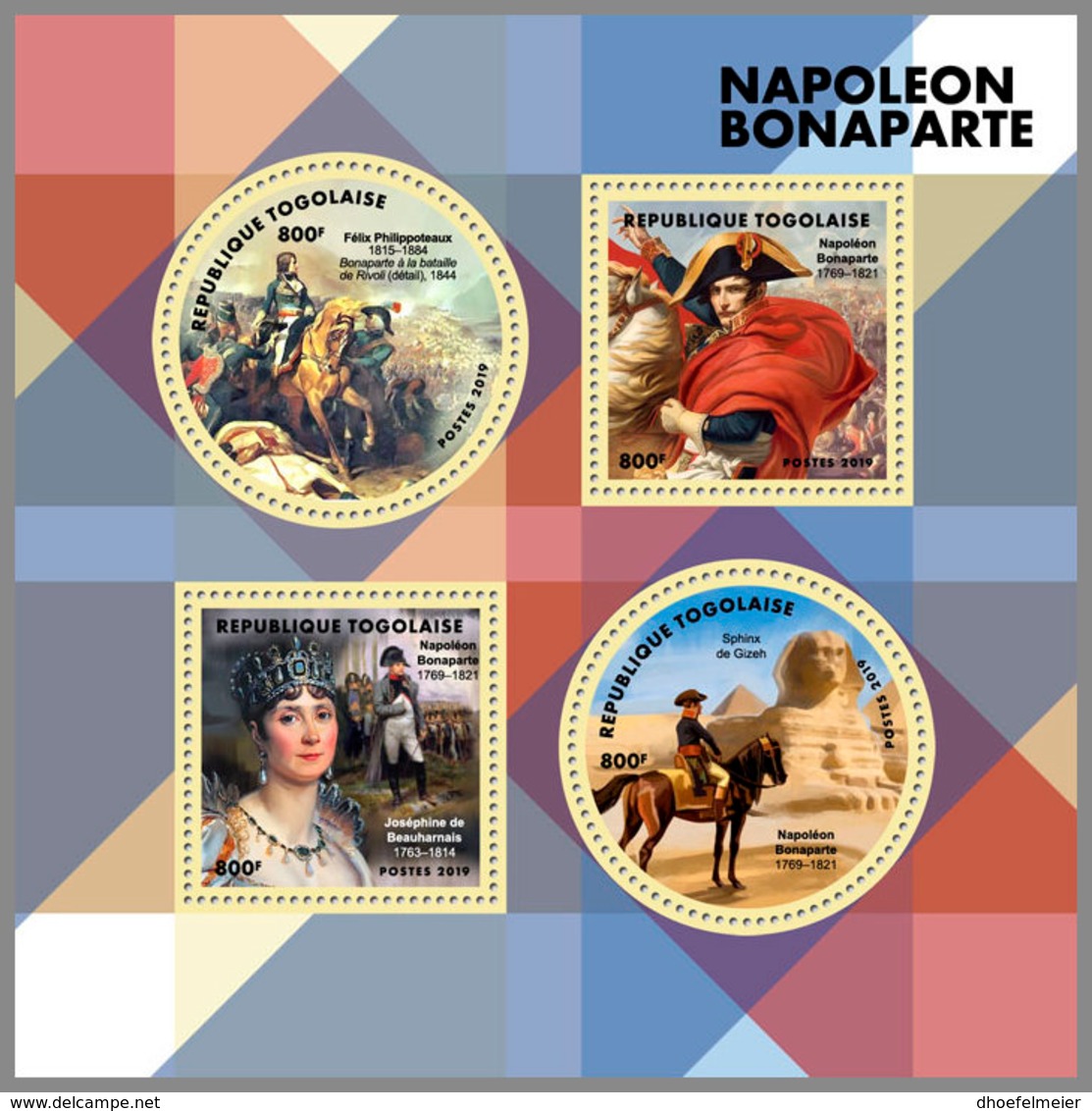 TOGO 2019 MNH Napoleon Bonaparte M/S - OFFICIAL ISSUE - DH1912 - Napoleon