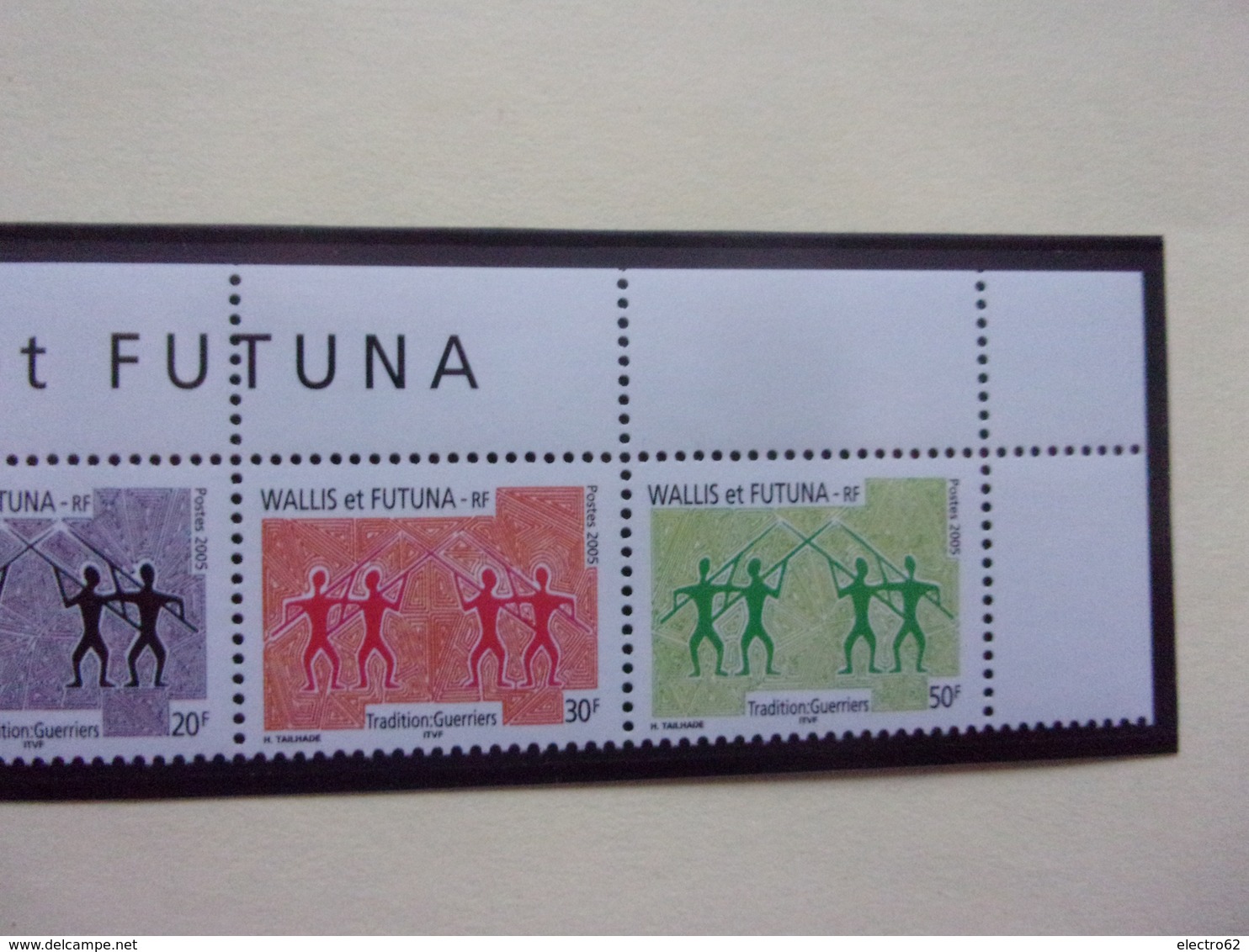 Wallis Et Futuna Fresque Murale Guerrier - Unused Stamps
