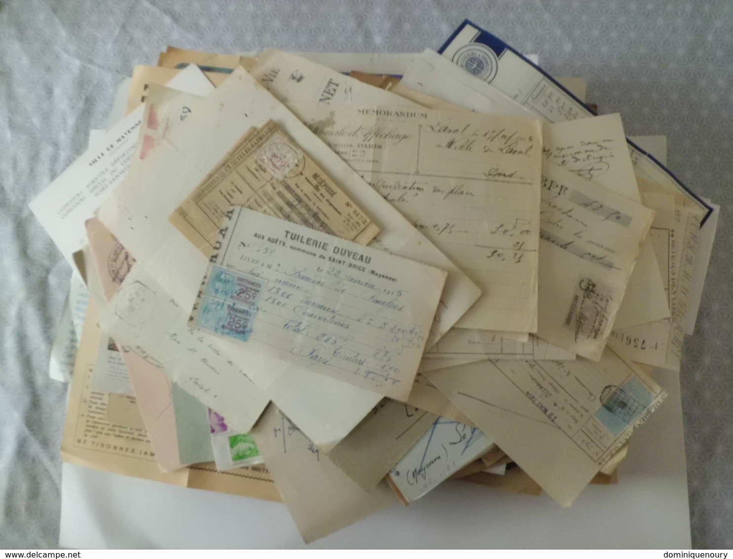 Gros Lot De Vieux Papiers " En Vrac A Trier " - Collections