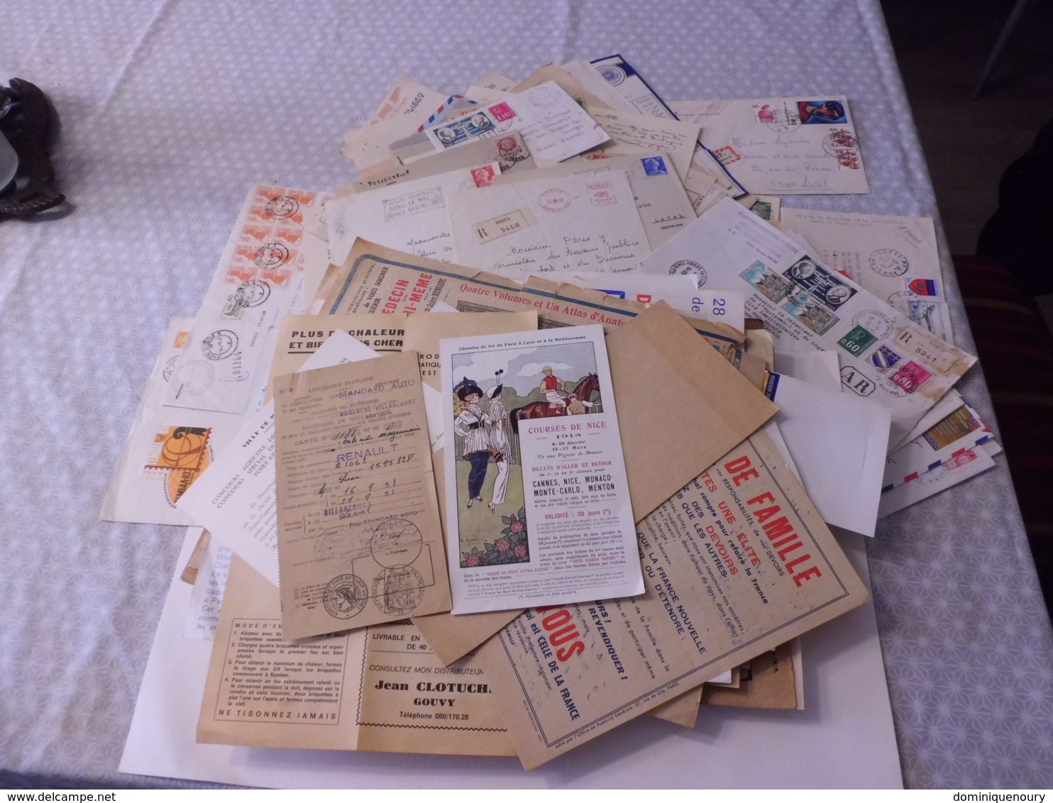 Gros Lot De Vieux Papiers " En Vrac A Trier " - Collections