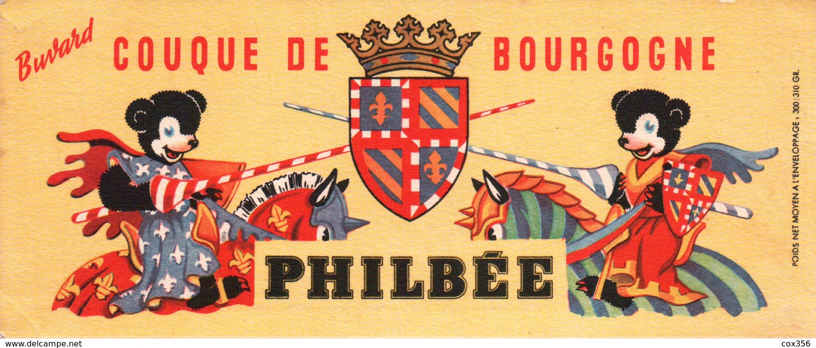 Ancien BUVARD Illustré PHILBEE Pain D'épices De DIJON - Pain D'épices