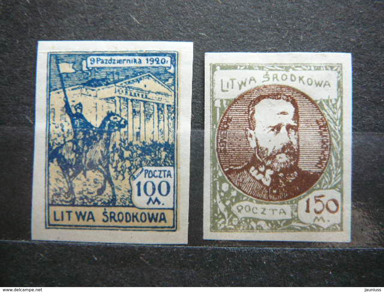 Central Lithuania Lietuva Litauen Lituanie Litouwen # 1921 MH # Mi. 42/3B - Lituania