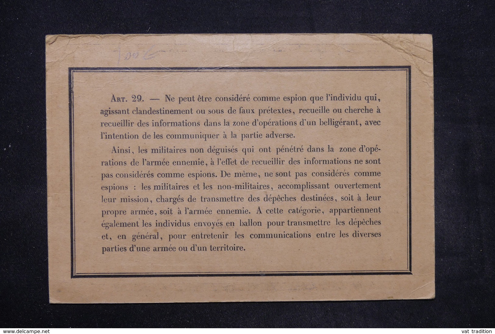 FRANCE - Certificat De La Poste De Beaune En 1940 Pour Non Espionnage , à Voir - L 26740 - Guerre De 1939-45