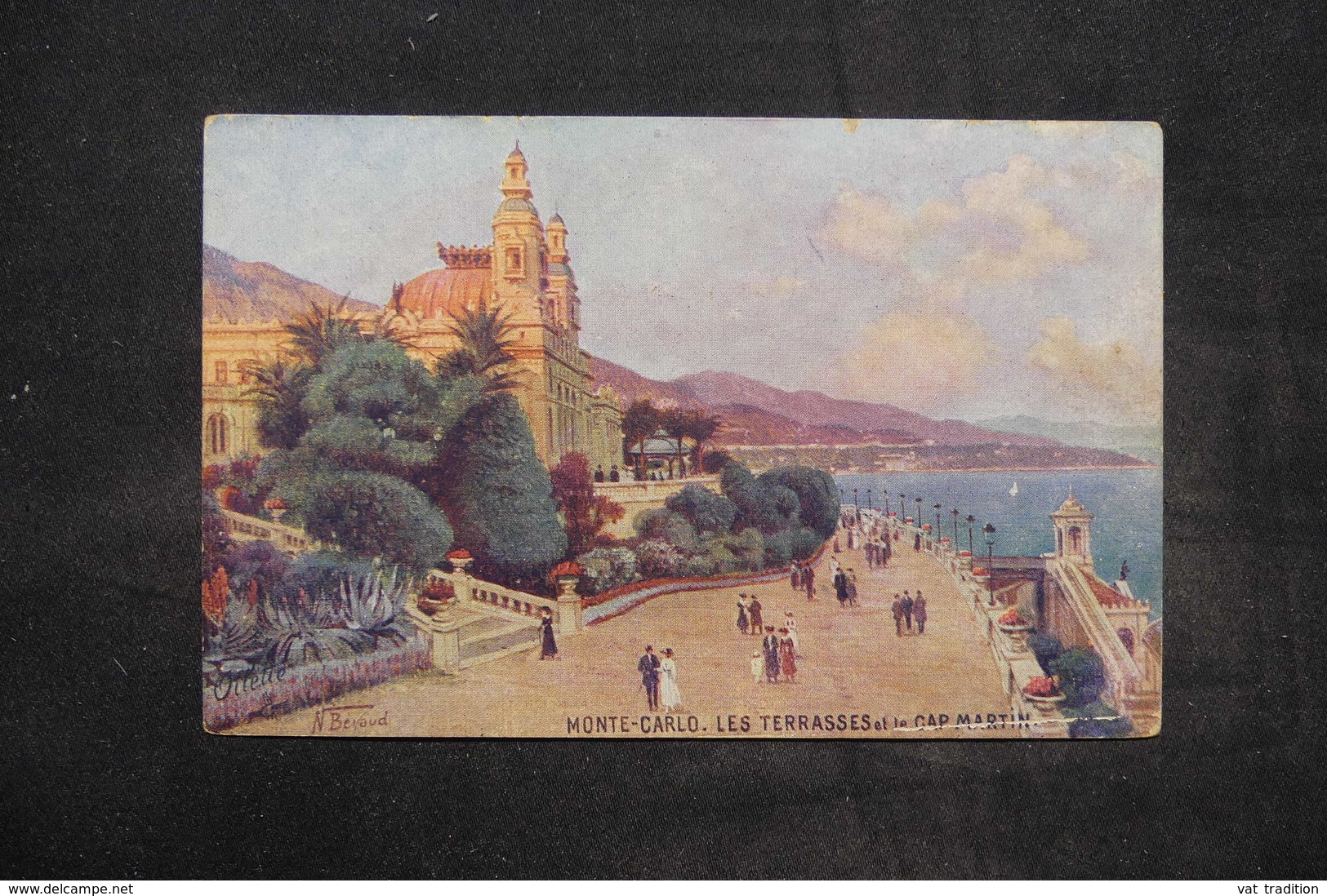 MONACO - Oblitération Convoyeur Ligne 26 Sur Carte Postale De Monaco En 1920 - L 26743 - Covers & Documents
