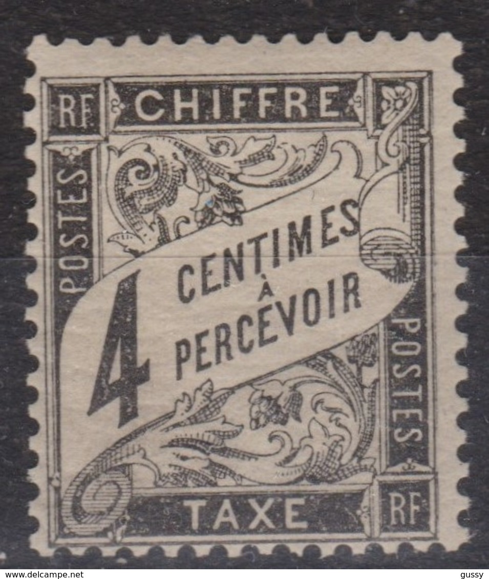 FRANCE  TAXE  1871-78:   Le Y&T 13 Neuf **, Signé Au Dos - 1859-1959 Neufs