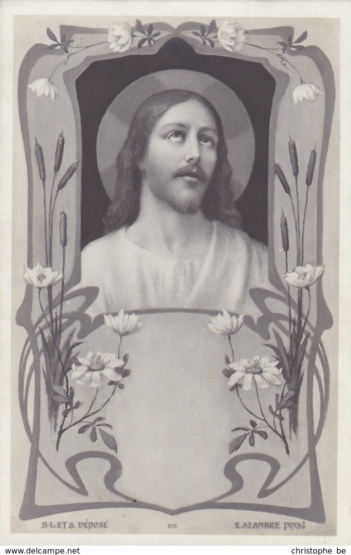 Litho Art Nouveau B.L. Et S Déposé,  E Azambre Jesus (pk58463) - Saints