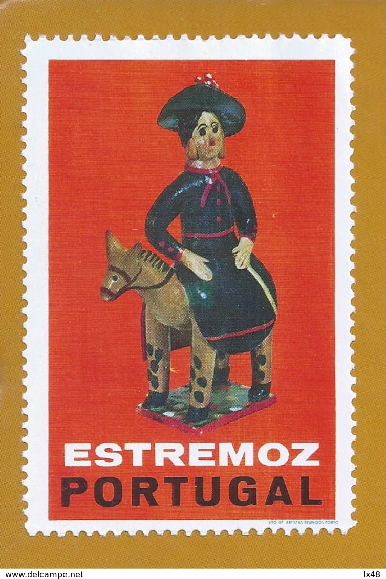 Vinheta Do Figurado Em Barro De Estremoz. Património Cultural UNESCO. Vignette Of Figure In Estremoz Clay. UNESCO. - Local Post Stamps